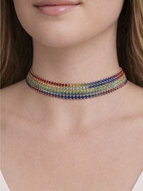 Joe Fresh NWT Rainbow Pride Choker Necklace